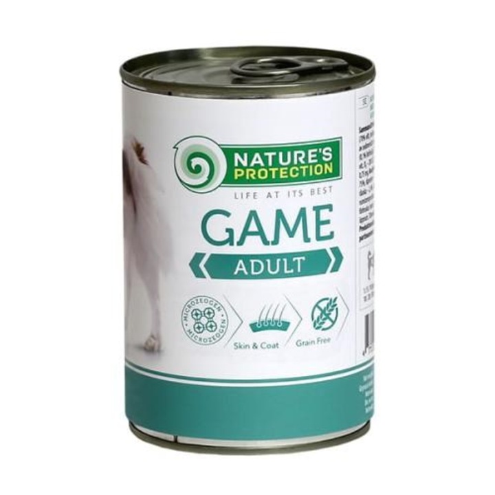 Hrana umeda pentru caini, Nature's Protection, fara gluten, 400g