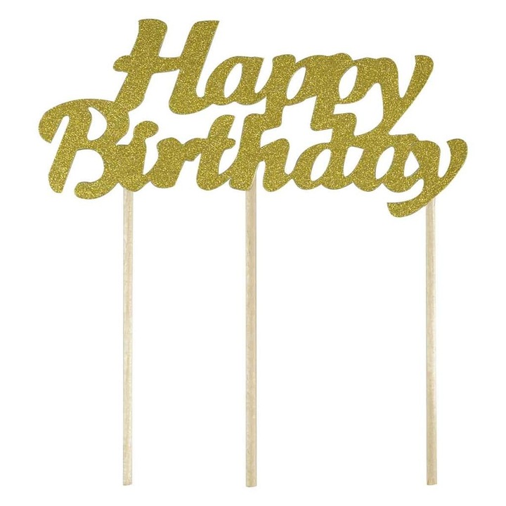 Topper tort Arpex Piker Happy Birthday multicolor 12-13cm