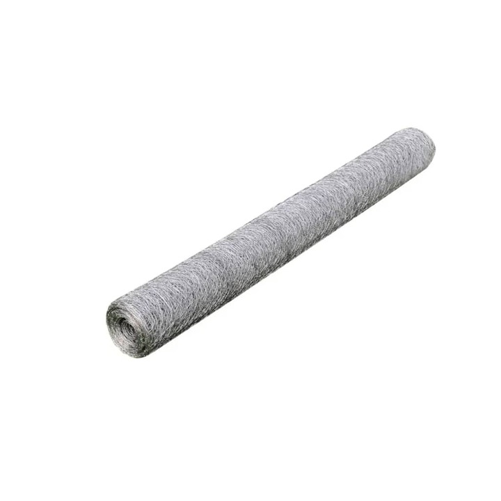 vidaXL csirkeháló, ezüstszínű, 25 x 0,75 m, horganyzott acél 3,2 kg 140420