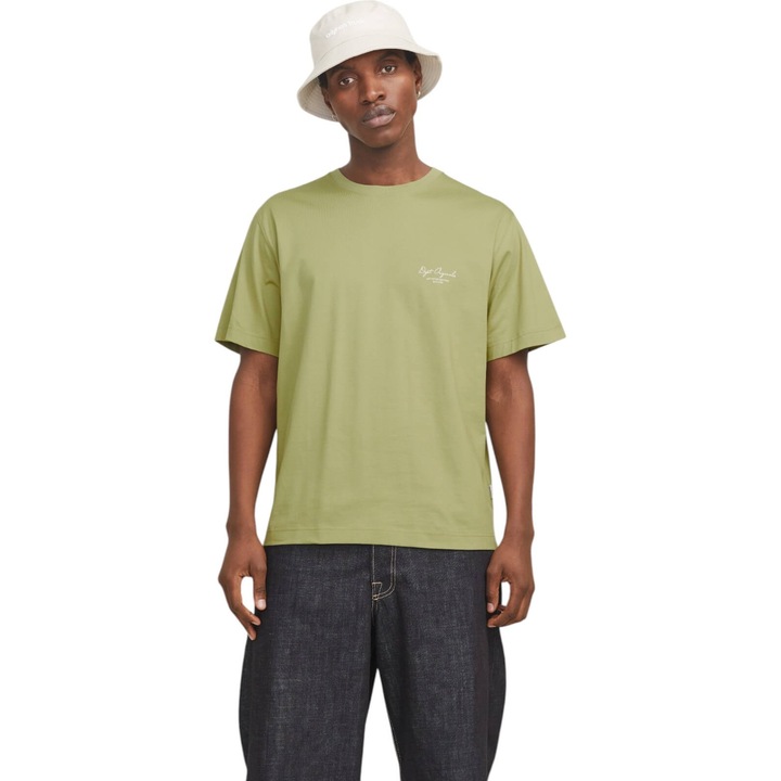 Tricou JACK &JONES Islington Back 40270, Verde deschis
