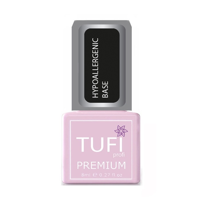 Лак TUFI Profi PREMIUM, хипоалергенен лак за нокти 8 ml, прозрачен, UV гел, за нокти