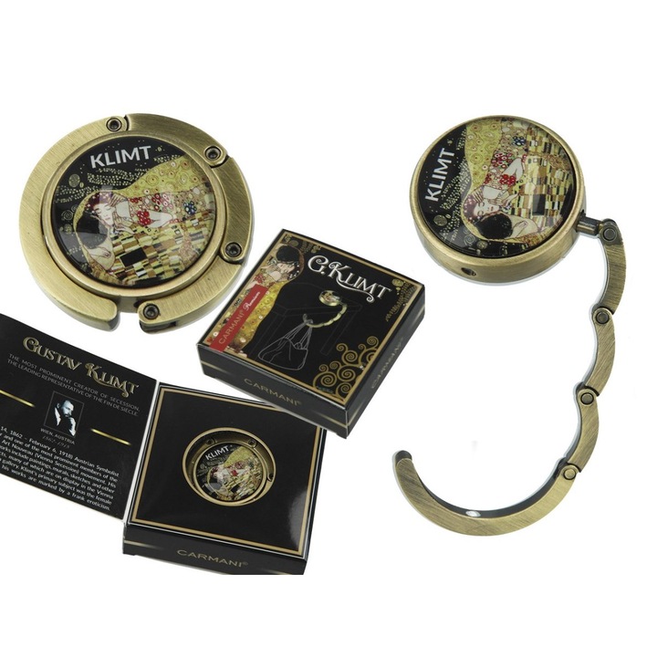 Táska kütyü, Luka, G. Klimt, Pocalunek, színes, szett