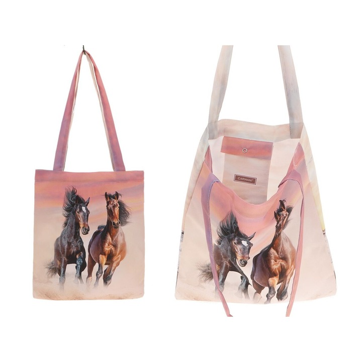 Torba pe umar, Luka, model cai, 39x44cm, multicolor