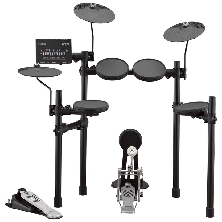 Set tobe electronice Yamaha DTX432K, 10 tipuri de sunete, 269x39x147mm, negru