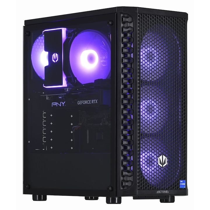 Компютър Actina ENDORFY 5600, 16 GB RAM, 1 TB SSD, NVIDIA GeForce RTX 4060, черен, 600 W