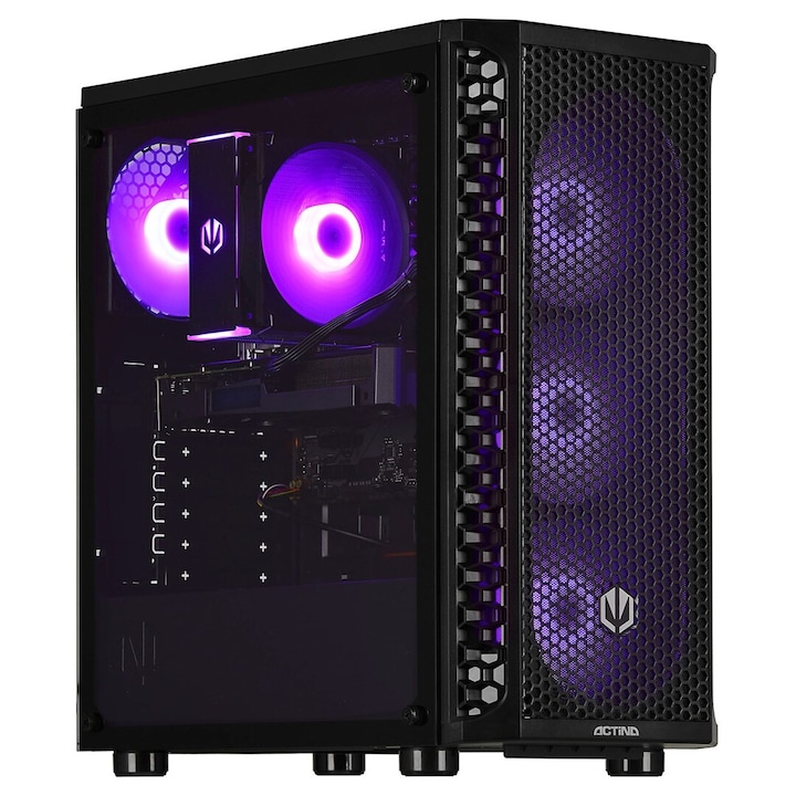 Настолен компютър Actina ENDORFY 9600X, 32GB RAM, 1TB SSD, AMD Radeon RX 7700 XT, 750W, черен