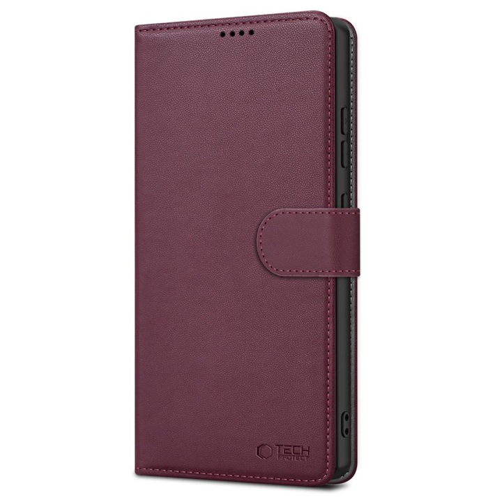 Калъф TECH-PROTECT Wallet, съвместим с Xiaomi Poco X7 5G / Redmi Note 14 Pro 5G / Note 14 Pro Plus 5G Mulberry