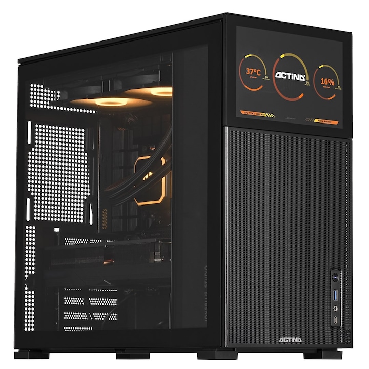 Компютър Actina EXPOSE 7800X3D, 32GB RAM, 2TB SSD, AMD Radeon RX 7900 GRE, 750W, черен, Midi Tower