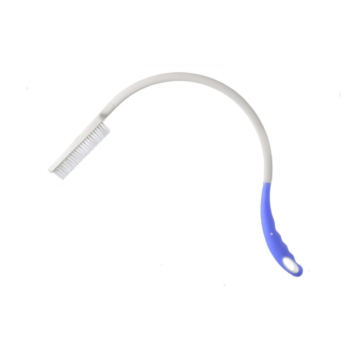 Четка за гръб, SUNDO, бяло и синьо, 82x7x12см