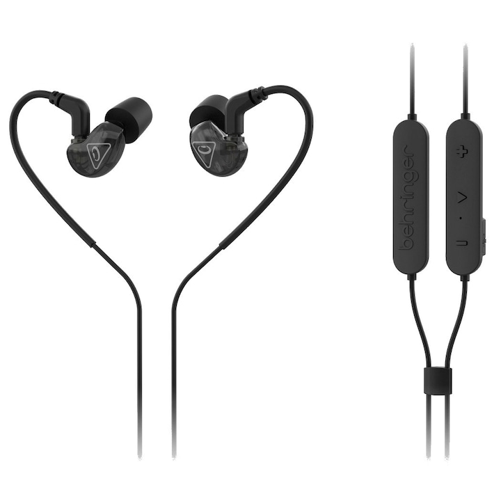 Casti audio cu microfon USAMS EP-39, In-ear, Control pe fir, Jack 3.5mm, Lungime cablu 1.2m, Negru
