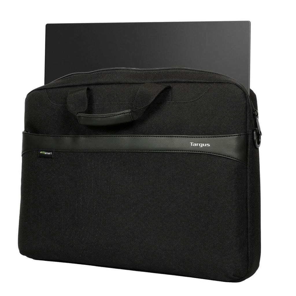 Geanta laptop Targus GeoLite Slip case, 40,6 cm (16"), neagra, impermeabila, din materiale reciclate