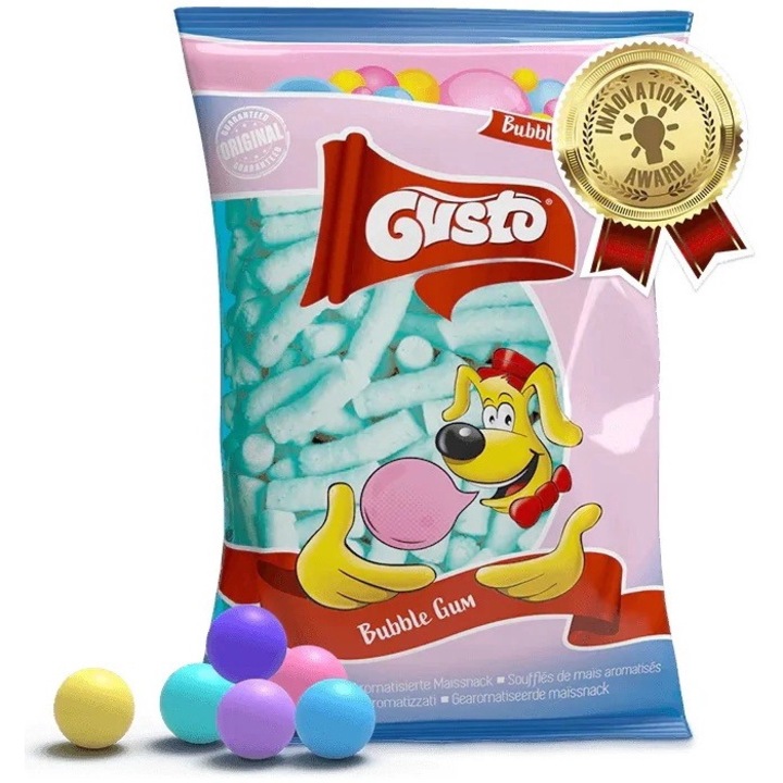 Pufuleti cu Aroma Bubble Gum, 9 x 80 g, Gusto