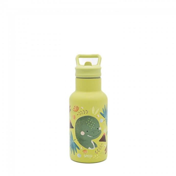 Sticla din otel inoxidabil, Sassi, 500ml., Dinozaur