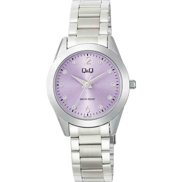 Női analóg karóra Q&Q Q82B-003PY, ezüst, 3BAR