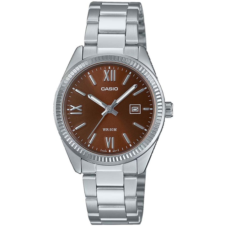 Дамски часовник Casio LTP-1302DD-5A, стоманена верижка