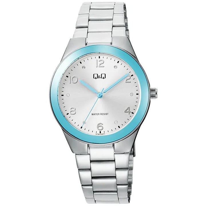 Női analóg karóra Q&Q Q78B-005PY, ezüst