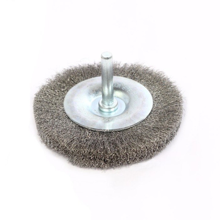 Perie cupa, cu tija, pentru metale moi, Peromex 5135G, diametru 75 mm