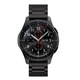 Bratara barbatesc compatibila cu Huawei Watch GT 2 3 4 5 Pro 46mm Samsung Galaxy Watch 46mm Gear S3 Amazfit GTR 4 3 Pro 2 2E 47 mm BIP 5 Redmi Watch 5 Active Lite Xiaomi Mi Watch S1 S2 S3 Garmin Venu 2 3 Vivoactive 4 45mm, curea inox, 22 mm, negru