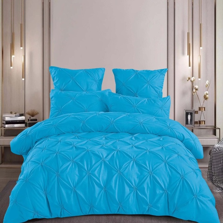 Dupla ágyneműhuzat, finom, redős Alvina Astra, 6 részes