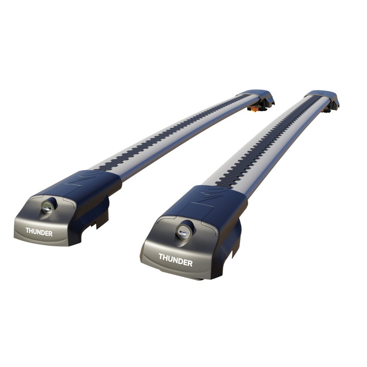 Set bare transversale portbagaj de tip Wingbar, TRX1-94-98, Culoare argintie, dedicate pentru TOYOTA LAND CRUISER PRADO (J150) 2010-2024