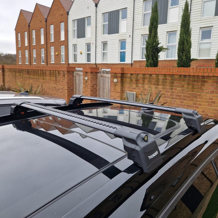 Set bare transversale portbagaj de tip Wingbar, TRX2-94-100, Culoare neagra, dedicate pentru AUDI Q3 (8U) 2012-2018