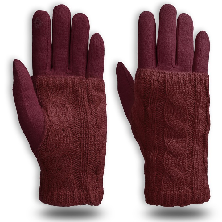 2 az 1-ben érintőképernyős kesztyű, érintőképernyővel kompatibilis, női