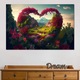 Prémium vászonfestmény, LuxCanva® E1041, Mennyország sarka, 90 X 140 CM, 100% pamutvászon 400 g/m2, fakeret, kert, menedék, paradicsom, mennyország, virágos, nappali, élénk színek