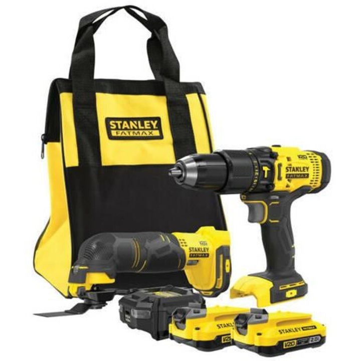 Stanley V20 18V multifunkciós szerszám, 2 db 2Ah akkumulátor