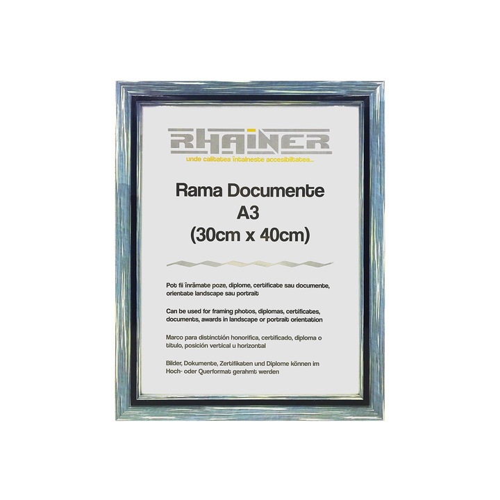 Rama foto Tenerife albastru+negru A3, Createur