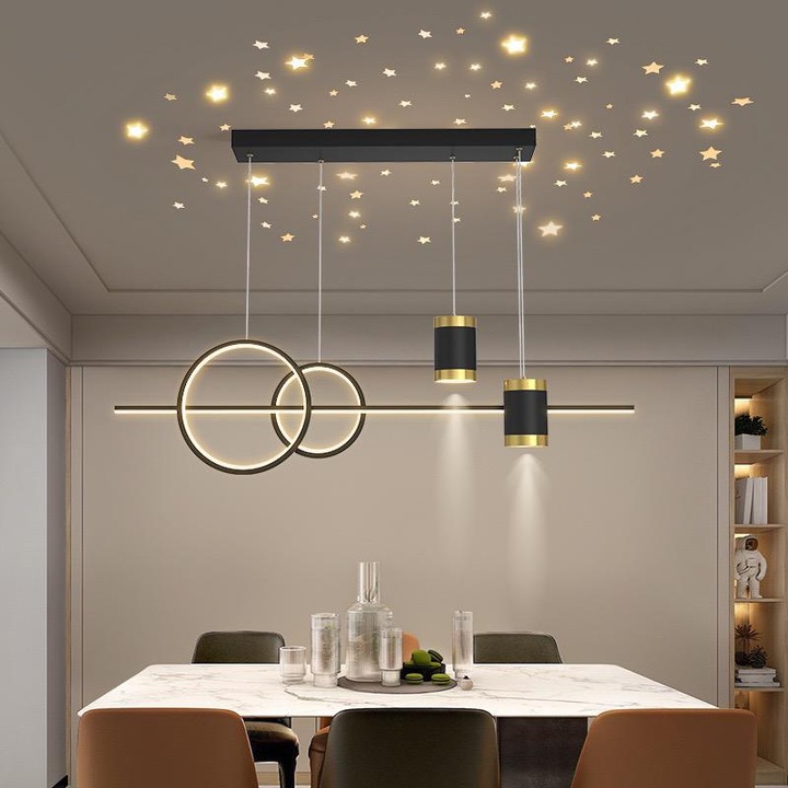 LED полилей с проектор за дистанционно управление Starry Night wifi Sueva® 2.4G светлина/студено/топло/неутрално регулируем интензитет 1000x30x1000mm