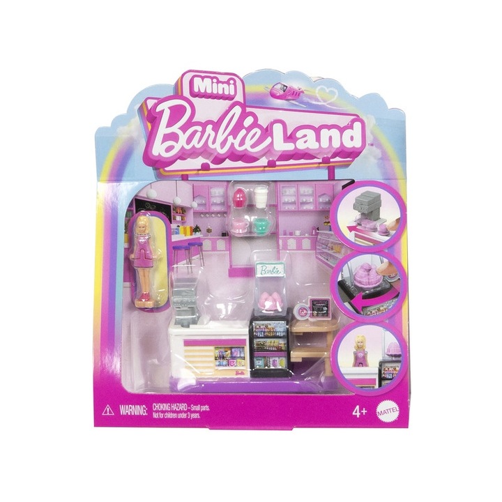 Set papusi, Mattel, Barbie mini BarbieLand, brutarie