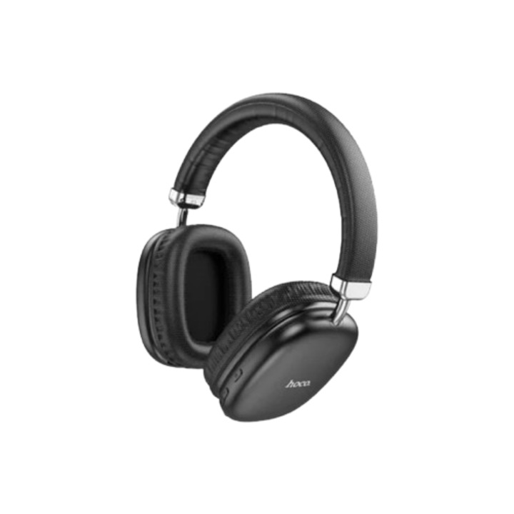 Casti Over Ear, Hoco W35, Design Ultra Portabil, Bluetooth, Autonomie 40h, Negru
