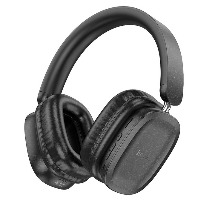Casti Wireless Over the Ear, Bluetooth, Hoco W51, Bluetooth 5.3, 400 mAh, Headphones, Negru