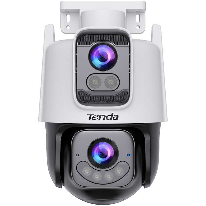 Tenda kültéri IP kamera, Pan&Tilt, Wi-Fi6, többirányú 3+3MP, AI-elemzés, színes, 360°, H265, ONVIF, IP65, (-30°C ~ +60°C), LAN RJ45 10/100Mbps, SD< 512GB