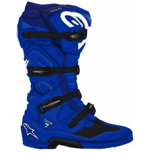 Cizme motocross ALPINESTARS tech 7 blue c25, 49.5 - eMAG.ro