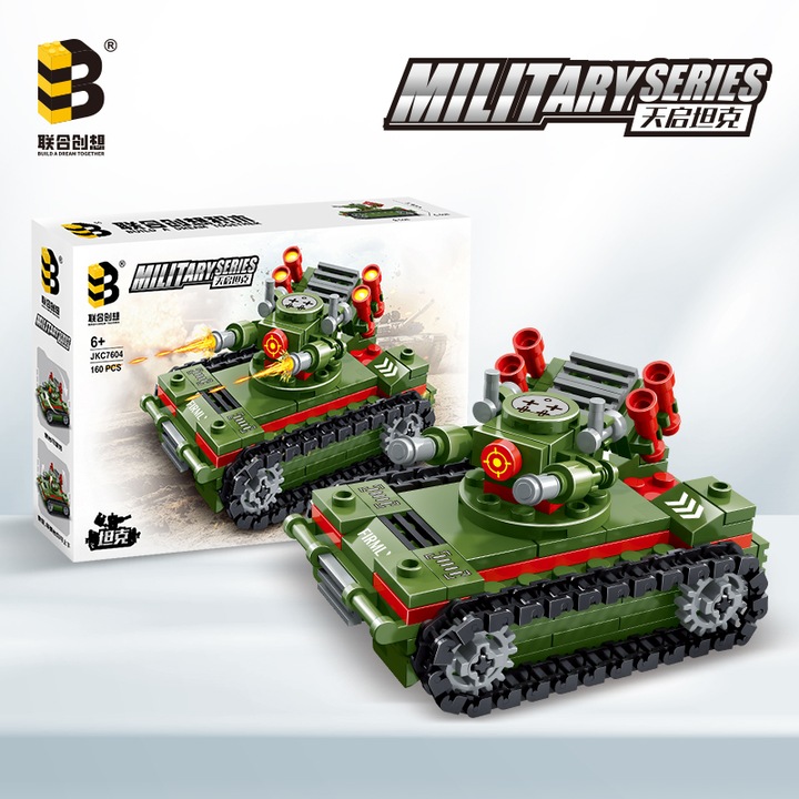 Építőkészlet, tank apokalipszis JKC7604, 160 darabos