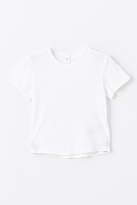LC WAIKIKI, Tricou cu decolteu rotund, Alb
