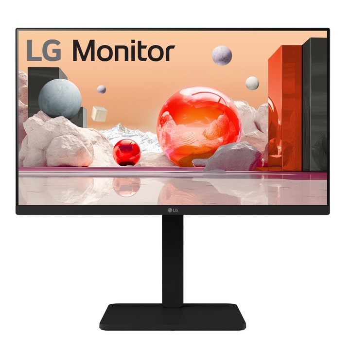 Monitor IPS LED LG 27" 27BA560-B, Full HD (1920 x 1080), VGA, HDMI, DisplayPort, Pivot, hangszórók, 100 Hz, 5 ms (fekete)