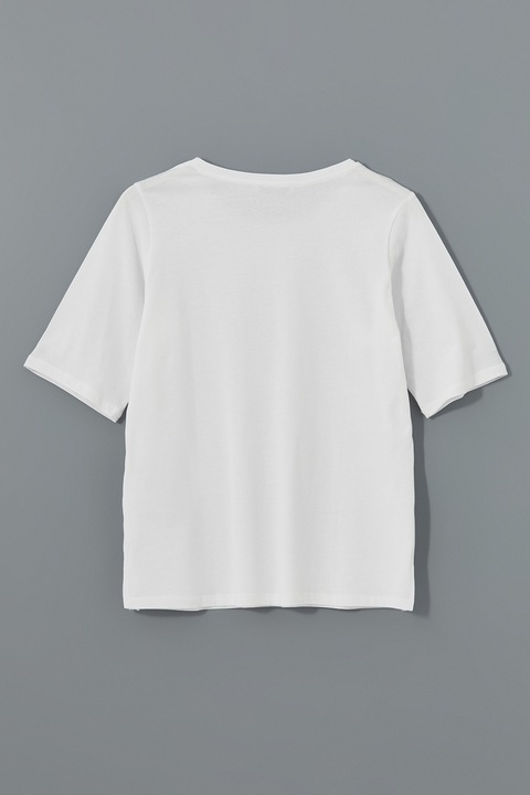 LC WAIKIKI, Tricou din bumbac cu imprimeu grafic, Alb, 2XL