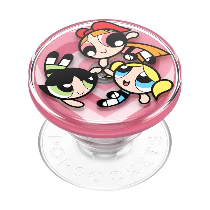 Suport universal de telefon tip spinner PopSockets, PopGrip Powerpuff Girls