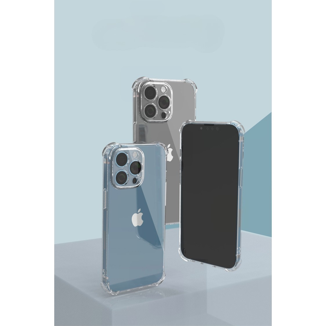 Husa protectie pentru Apple iPhone 14 Pro Max, Flippy, TPU, Antisoc, Protectie colturi, Rezistenta la impact, 1.5 mm, Transparenta