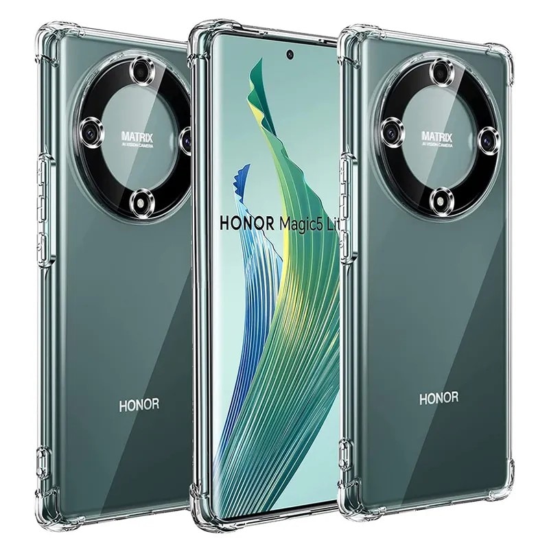 Husa de Protectie, Flippy, Compatibila cu Honor 70, TPU Antisoc, Protectie Colturi, 1.5 mm Transparent