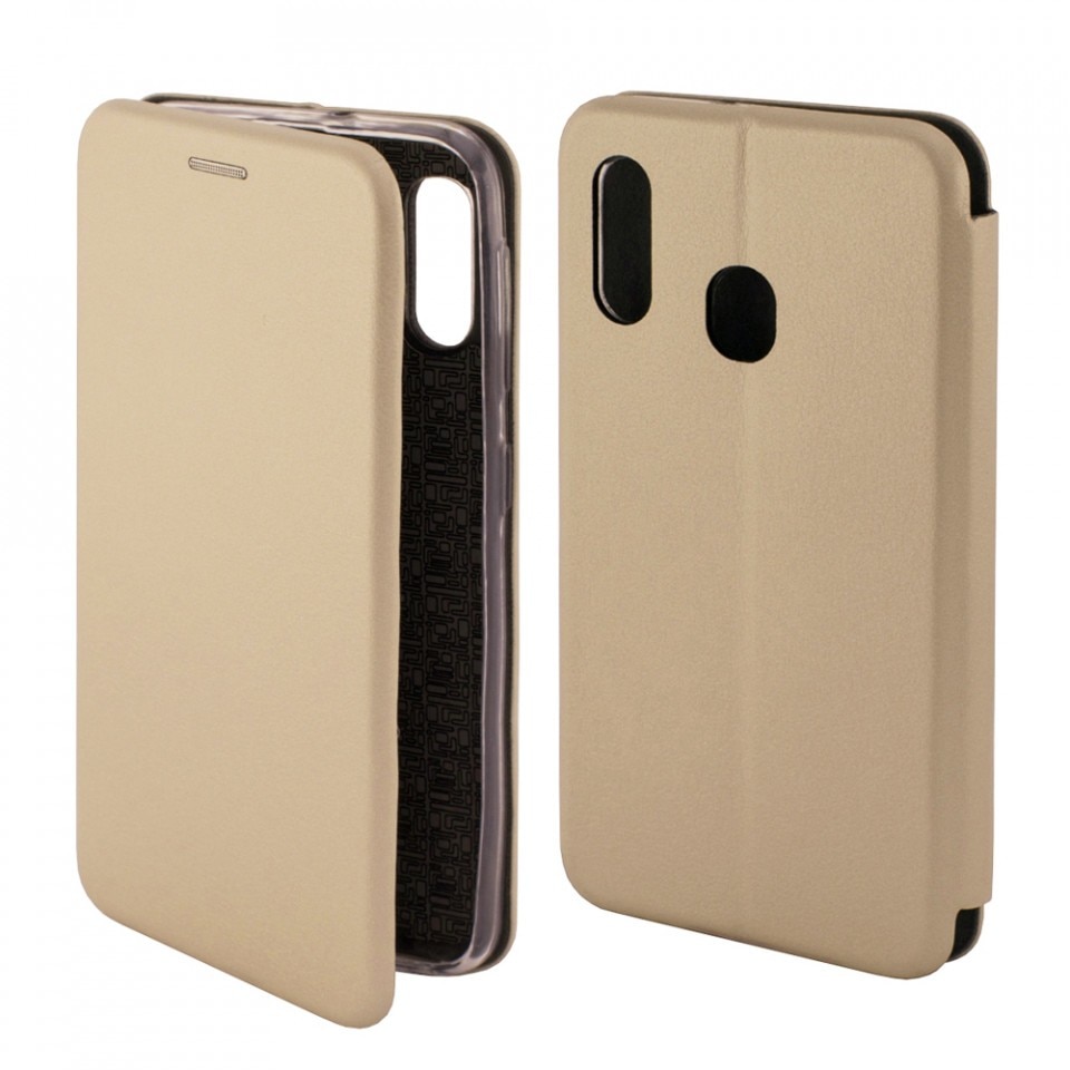 Husa de protectie compatibila cu Samsung A03s Magnet Book Case Roz Auriu