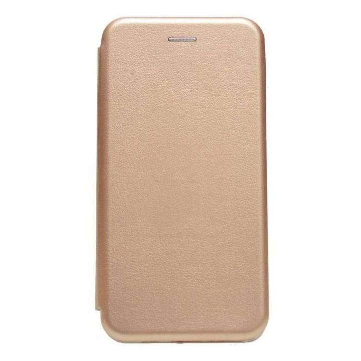 Husuta de protectie Southern Sky compatibila cu Huawei Y7 2019 Magnet Book Case Auriu - calitate superioara