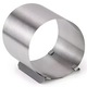 Inel Reglabil pentru Torturi, RETOO, din INOX, Diametru Ajustabil 16-30cm, Inaltime 12cm, cu Scala de Masurare si Mecanism de Fixare, Argintiu