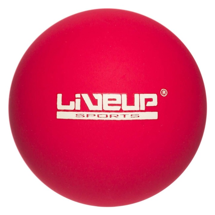 Minge de plaja din cauciuc LiveUp, 6 cm, rezistenta la apa, rosu