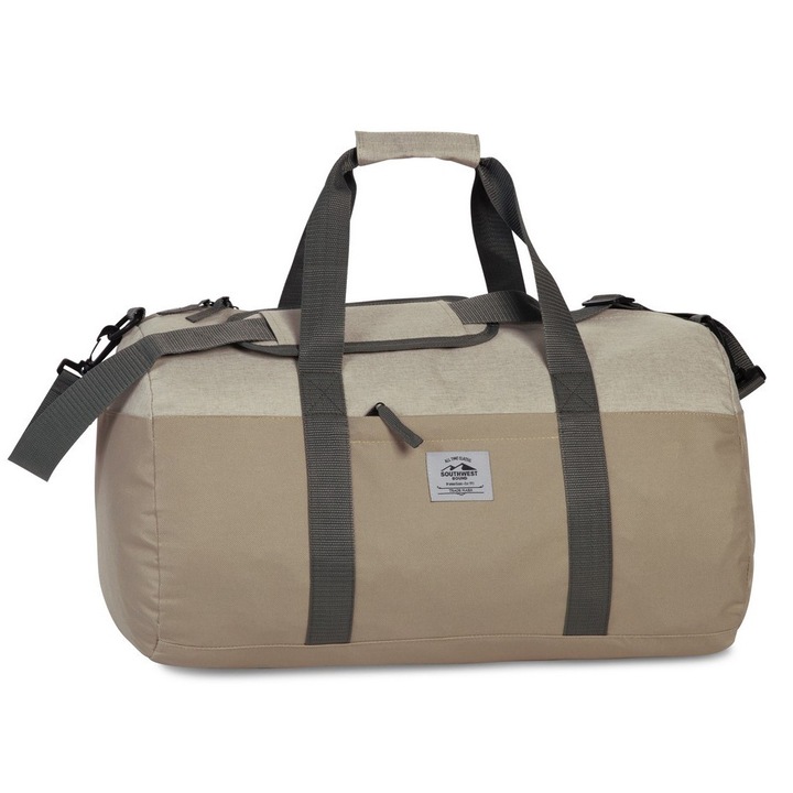 Geanta voiaj/sport, Southwest, F30340 - 48 cm, bej