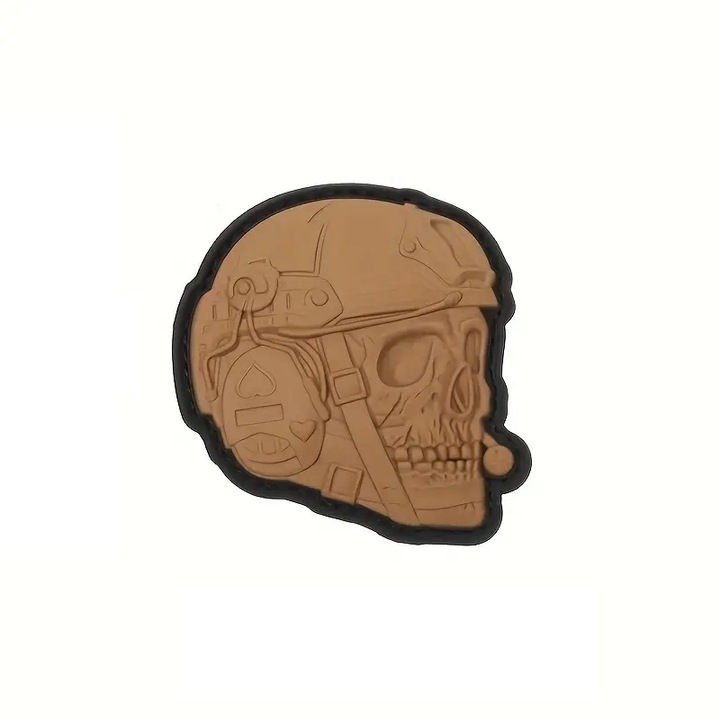 Petic pentru imbracaminte, Ecuson tactic cu craniu 1