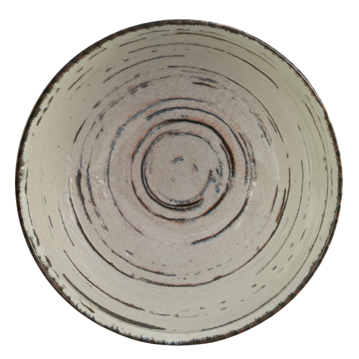 Bol, 600 ml, Stone, Cesiro, Alb Ivoire cu linii maro