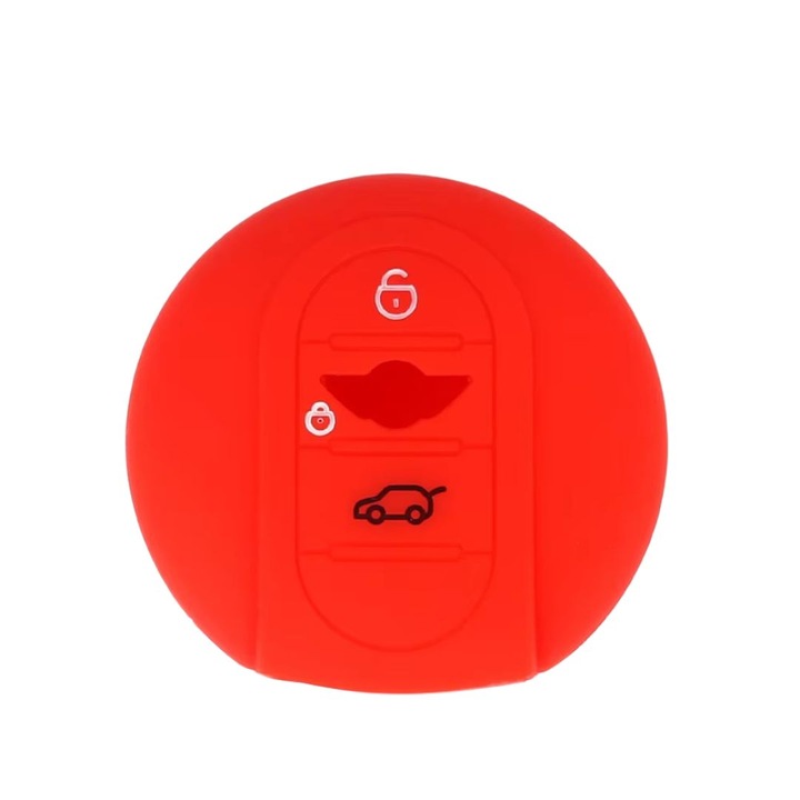 Husa cheie keyless silicon Mini, AUTOTOB®, rosu